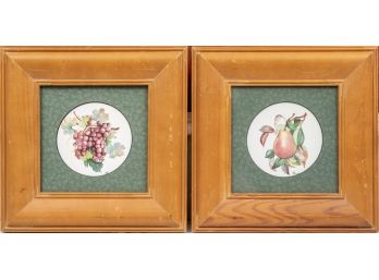 Pair Of Decorative Framed Fruit Prints