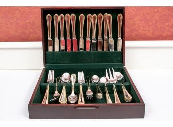 Cased Stainless Steel Flatware Set For 12