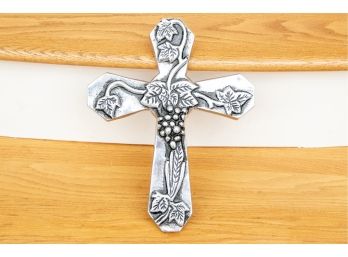 Large Pewter/Aluminum Crucifix