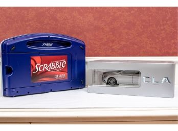 Scrabble Deluxe And A Mercedes Benz 1:18