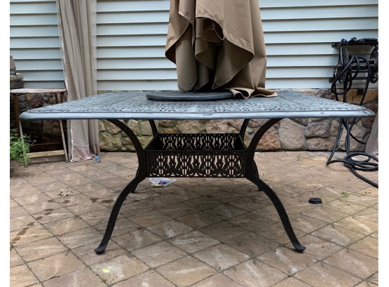 Outdoor Table W/ Umbrella & Base