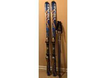 HEAD COOL XRC Skis, Bindings & Downhill Ski Poles - NWT! (RETAIL $850.00+)
