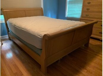Beautiful Birch Sleigh Bed (Full)