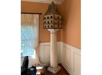 Antique Birdhouse & Column