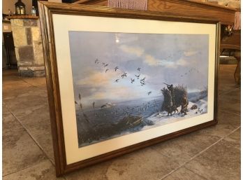 A Taylor 1979 Framed Hunting Print