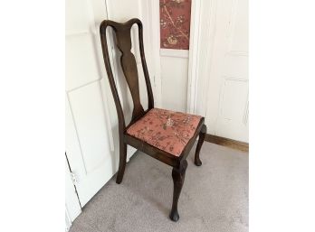 Vintage Queen Anne Fiddleback Chair