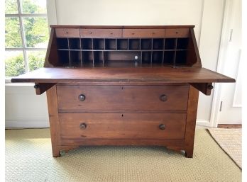 Vintage Solid Wood Secretary Desk