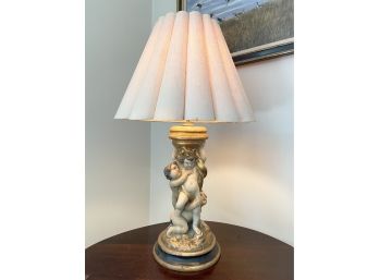 Italian Three Children Figural Lamp