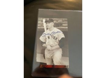 Mickey Mantle Signed Photo