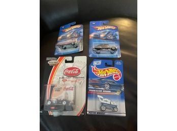 Hot Wheels And Match Box Cars -4 Of Them