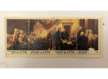 USA Bicentennial Stamps, July 4, 1776, 13 Cent Stamps