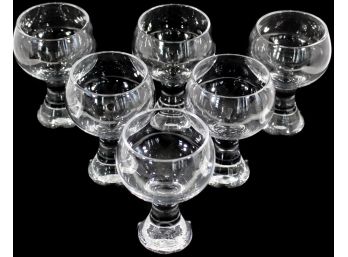 Mid-Century KOSTA Boda CRYSTAL Liquor Glasses ~ Set Of Eight