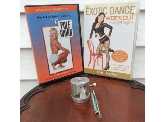 Lil' Mynx Dance Pole &  Instruction Videos  Please Note :Plant Stand Not Included