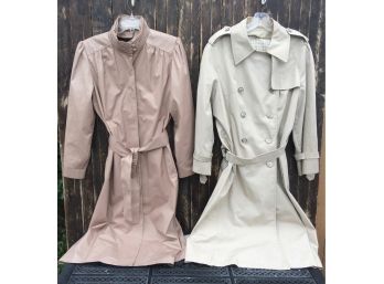 Pair Of Ladies London Fog Over Coats & Toe Warmer Boots