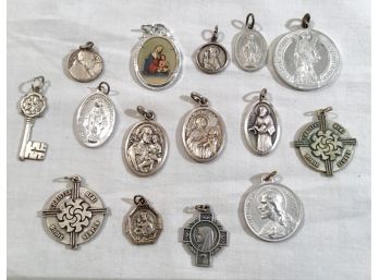 Fifteen Vintage  Religious Metals