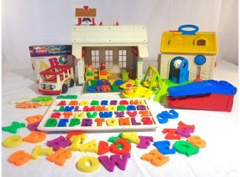 1971 Fisher Price School House  PlaySet Grouping