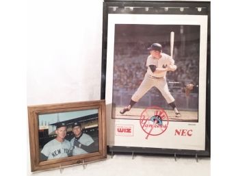Mickey Mantle Poster & Mantle & Ford Photograph