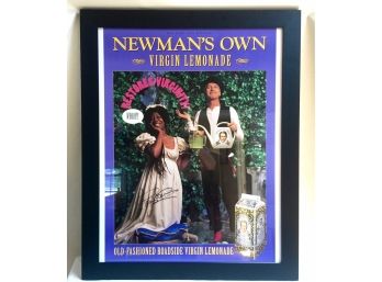 1991 Newman's Own Lemonade Advertising Poster