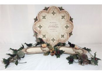 Beautiful Yankee Candle Christmas Serving Ware