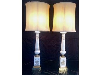 Hollywood Regency Style Table Lamps