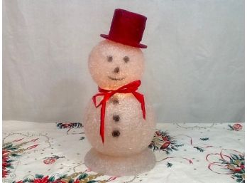 Vintage Illuminated Snowman