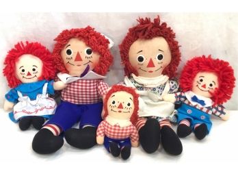 Vintage Raggedy Ann & Andy Grouping