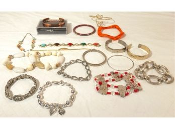 Wonderful Group Of Vintage Costume Bracelets