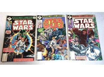 1977 Marvel Comics Star Wars Vol. 1, No. 1, 2 & 3 REPRINTS
