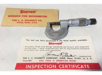 Starrett Micrometer 576R