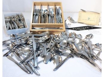 Extra Large Vintage Stainless Steel Flatware Lot