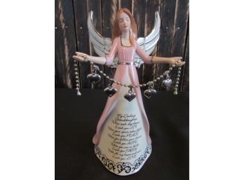 Authentic Darling Granddaughter, I Wish You Collection Angel Sculpture