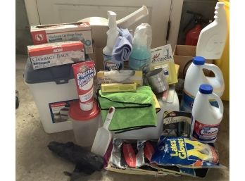 Large Lot Of Cleaning Supplies As Pictured