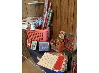 Christmas Wrap As Pictured Including Laundry Basket