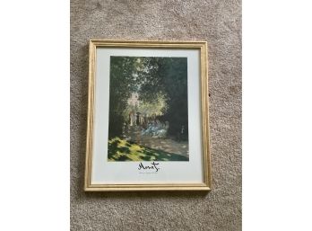 Monet Print Matted And Framed