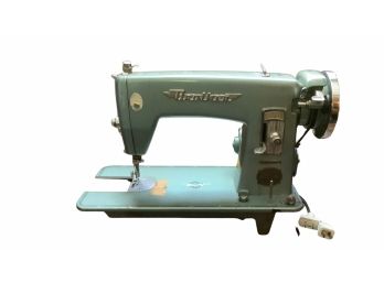 Vintage Brother Precision Sewing Machine (1950s) With Accessories , Bobbins And Cabinet