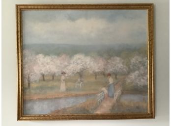 Beautifully Framed Vintage Painting Signed Lee