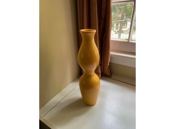 CY Gaman Yellow Ceramic Vase