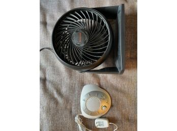 Lot Of 2 Personal Home Items - Homedics Sound Machine & Honeywell Fan