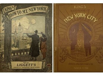 King's How To See NY: A Complete Trustworthy Guide Book, By Moses King, 1914 & King's Handbook Of NYC 1893