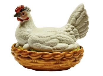 Chicken In A Basket Candy Dish