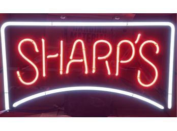 Sharp's Vintage Neon Sign