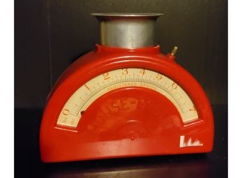 Vintage Mid Century 1950s House Proud Red Plastic Kitchen Scale