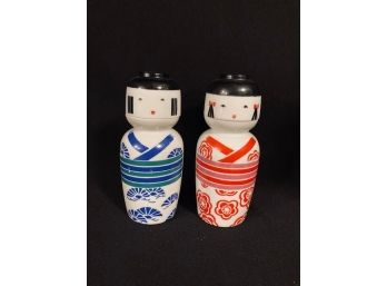 Pair Of Vintage Figural Geisha Sake Servers