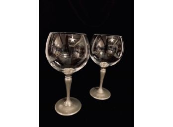 Stunning 1st Standard Silver Stemmed Goblets