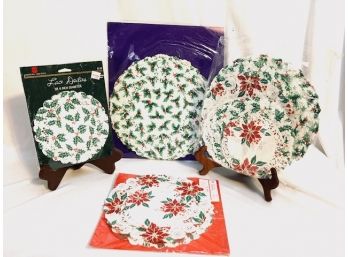 Assortment Of Vintage Holiday Doilies (round)