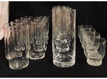 Vintage Clear Glass Assortment (17 Pcs)