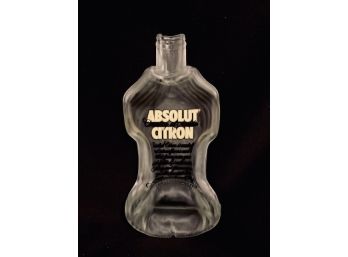 Flattened Upcycle Art Glass Absolut Citron Spoon Rest