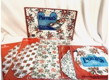 Large Assortment Of Vintage Holiday Paper Doilies - Group #3