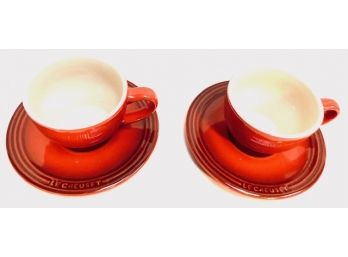 Pair Le Creuset Cup & Saucer