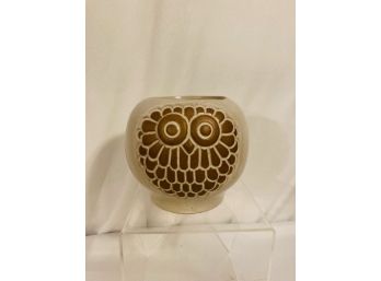 Handcrafted David Stewert Designs Owl Pottery Bowl